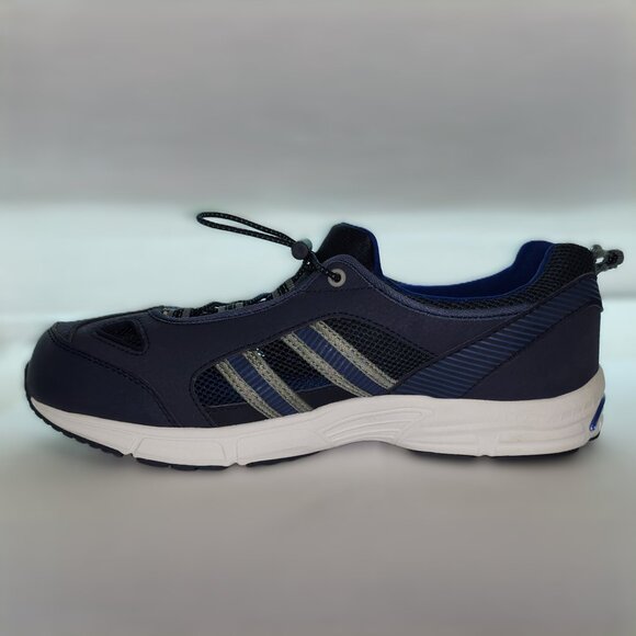 Blue Grey & White Sneakers for Men Size 9 EW - Picture 6 of 9